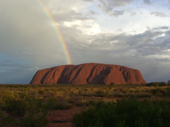 Ayers Rock beim Sonnenuntergang