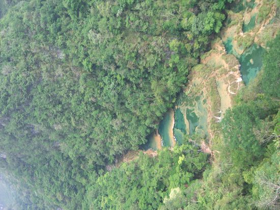 Semuc Champey! Konnten nachher noch darin schwimmen gehen!!