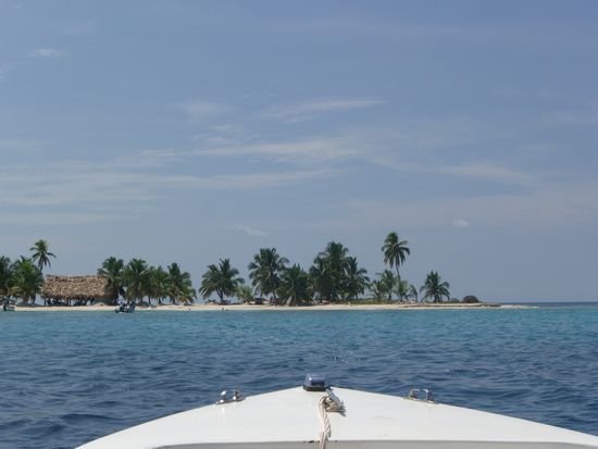 Die Insel von der aus wir schnorcheln waren...