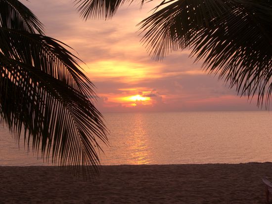 Sonnenaufgang in Belize!