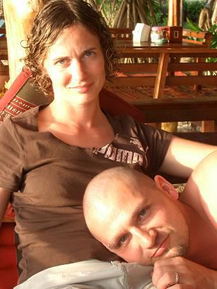 Relaxen beim Sonnenuntergang.