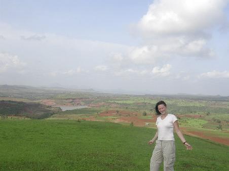 auf dem berg gleich hinter dem ashram...