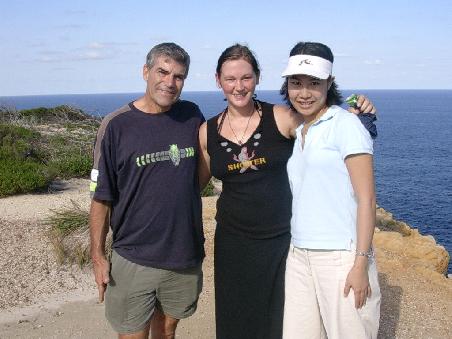 Richard, ich und Melissa im Royal National Park