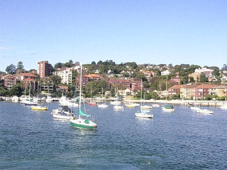 von der Faehre richtung watsons bay