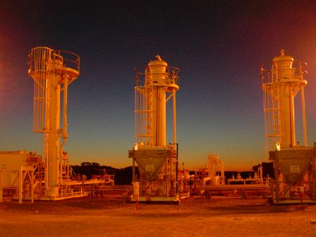 teile der Gasplantage