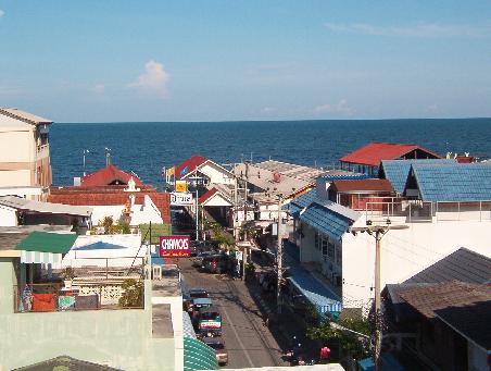 Blick vom Guesthouse in Hua Hin
