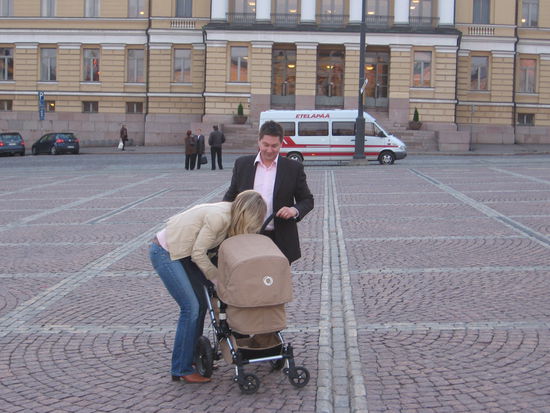 Pia und Stefan mitsamt Filippa