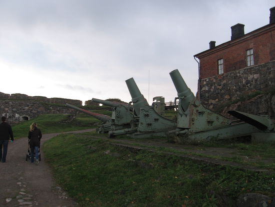 Geschütze gegen die Russen - hat alles nix genutzt