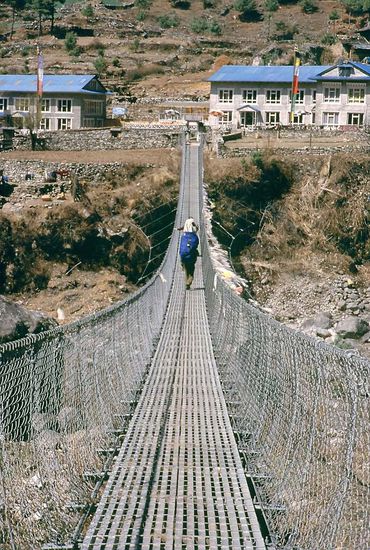 Unser Sack auf einer von hunderten Brücken