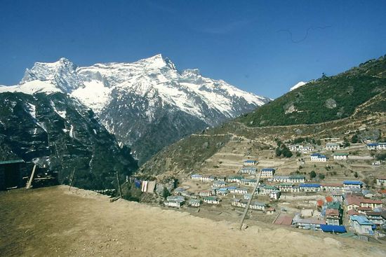 Namche Bazaar von oben