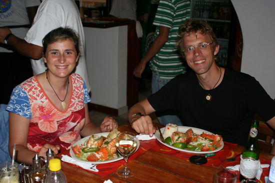 Am letzten Abend haben wir uns Languste gegönnt, sie war zwar nicht so speziell wie wir uns vorgestellt haben