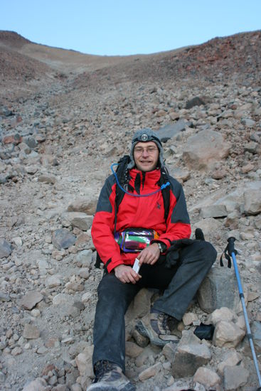 Cornel beim Aufstieg