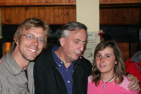 Hier nochmals wir mit Praesident Kissner von Argentinien