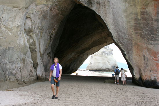 Das hier ist die Cathedral Cove auf der Halbinsel Coromandel
