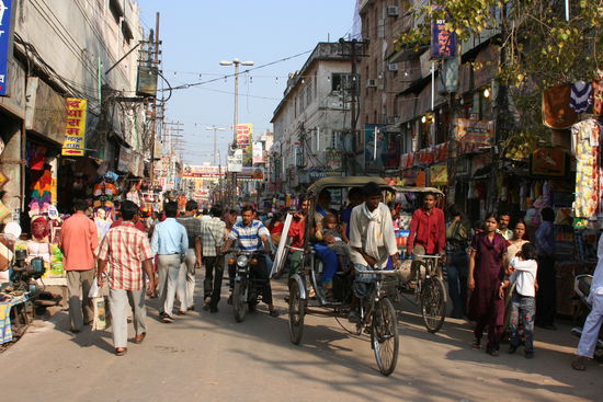 Rischkafahrer in Varanasi