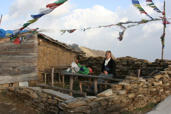 Lorenzo (Papito) und ich ruhen uns aus