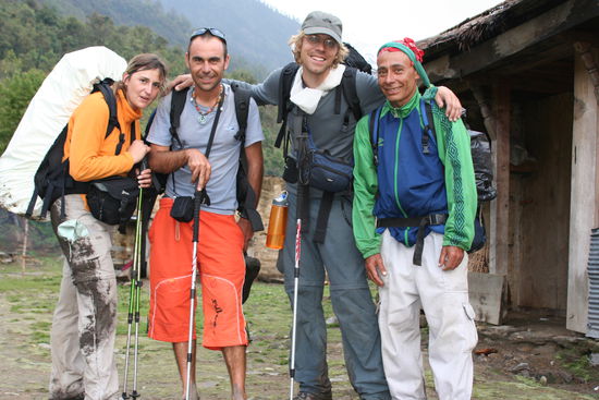 Von Rechts nach links: Maite, Enrique, Claudio, Lorenzo