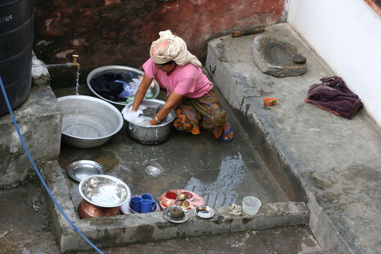 Waschküche nach nepalesischer Art