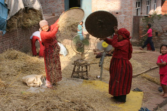 Strassenbild in Bhaktapur 16 km östlich von Kathmandu