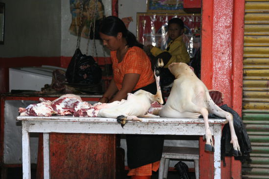 Metzgerei in Kathmandu