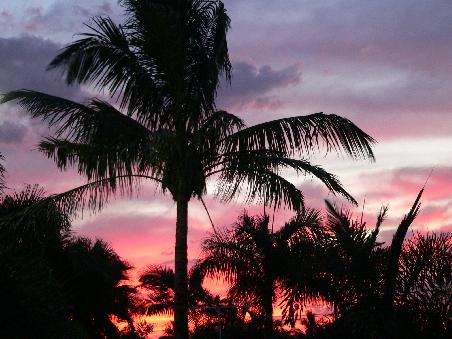 Sonnenuntergang in Rainbow Beach