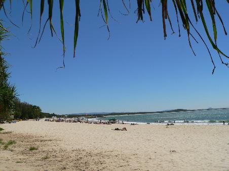 Noosa Beach - voll, laut und voller Surfer. Fast wie die Gold Coast, nur wesentlich sympathischer