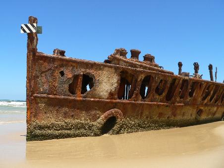 ... zum Maheno Ship Wrack, das...