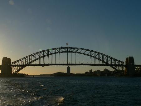 Die Harbour Bridge in der Abendsonne
