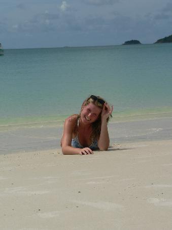 Sonnenbaden am Whithaven Beach