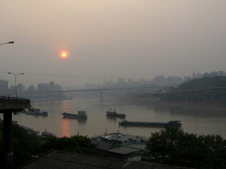 Chongqing im Dunst