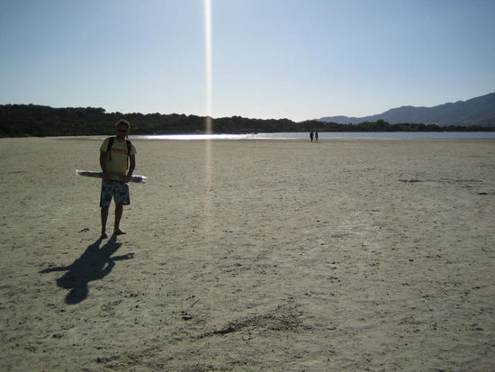 Feierabend ( das war der Ruecken zum Strand, freie Bahn fuer den Wind)
