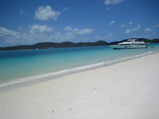 Unser Boot an dem Tag - Whiteheaven Beach