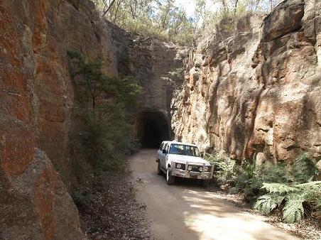 Vorm Tunnel in Richtung Gloo Worm Tunnel