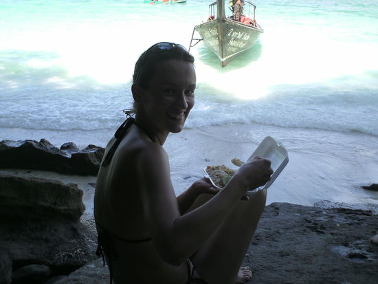 Mittagspause am Monkey Beach