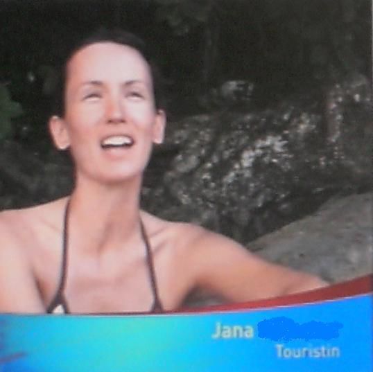 Touristin Jana im Fernsehen
