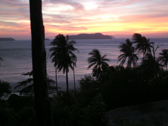 Sonnenuntergang von meiner Huette aus