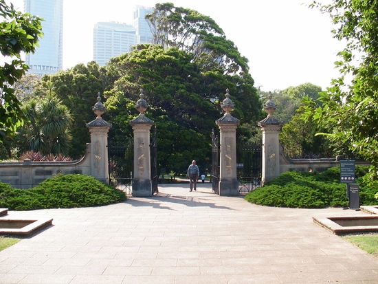 Eingang Royal Botanic Gardens