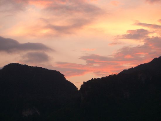 schoener Sonnenuntergang