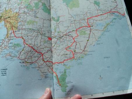Das ist ein Teil der Route.