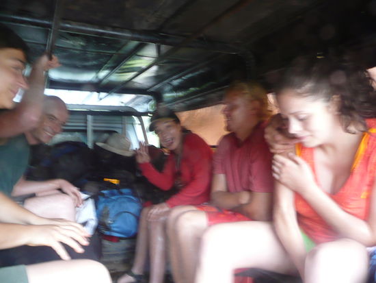 die Kajak-Crew am frieren