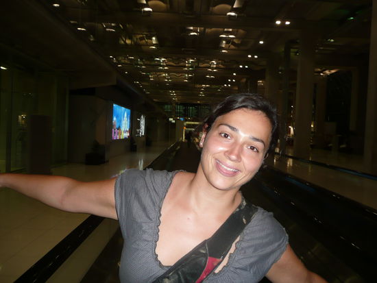 Uli war ganz gluecklich, dass der Flattermann (in einem Stueck) wieder am Boden war 