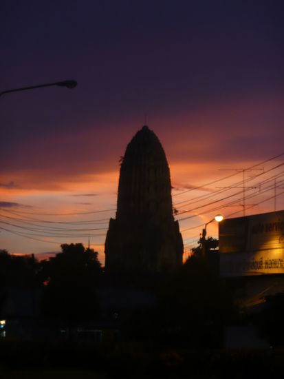in den Sonnenuntergang zu radeln war ekelhaft schoen