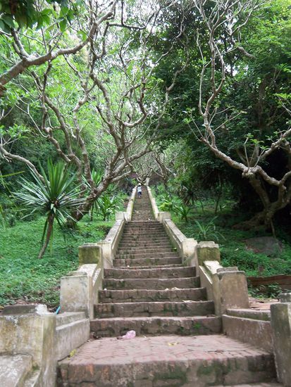 Aufstieg auf den Phousi. Wir ham gekeucht wie ne Dampflock bei 35 Grad und 90% Luftfeuchtigkeit