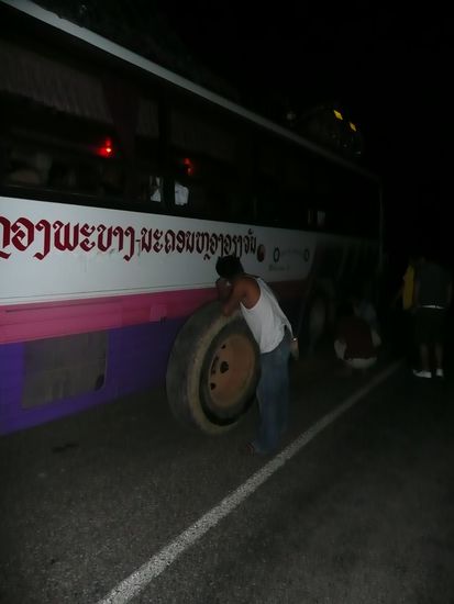 Auch das Ersatzrad sah nicht mehr ganz tauchfrisch aus