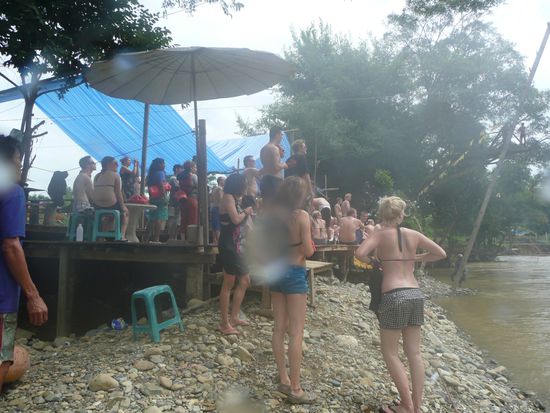 bei der ersten Beachbar...