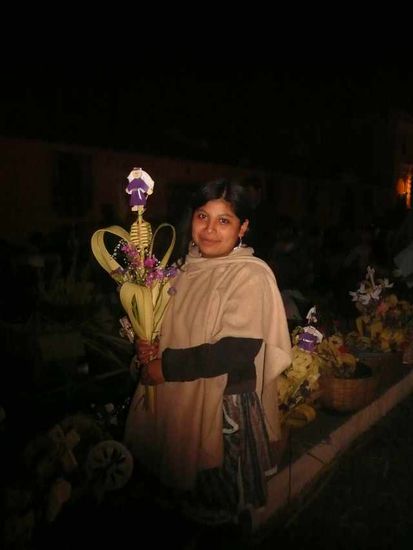 Vorbereitung der Osterprozession am Vorabend