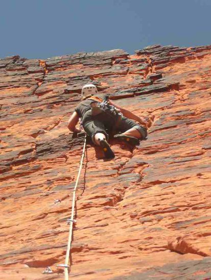 Am "Panty Wall" - traumhaft zum einklettern