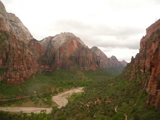 Der Zion mit "ganz tollem" Wetter