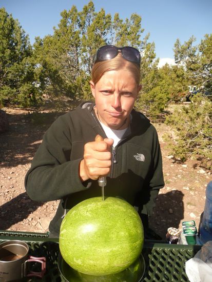 wenns mal nicht so lief hat die Melone das glücklicherweise ausgebadet 