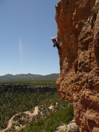 Blick über Shelfroad und Frau Rehse in der ihrer Meinung nach schönsten Route mit...